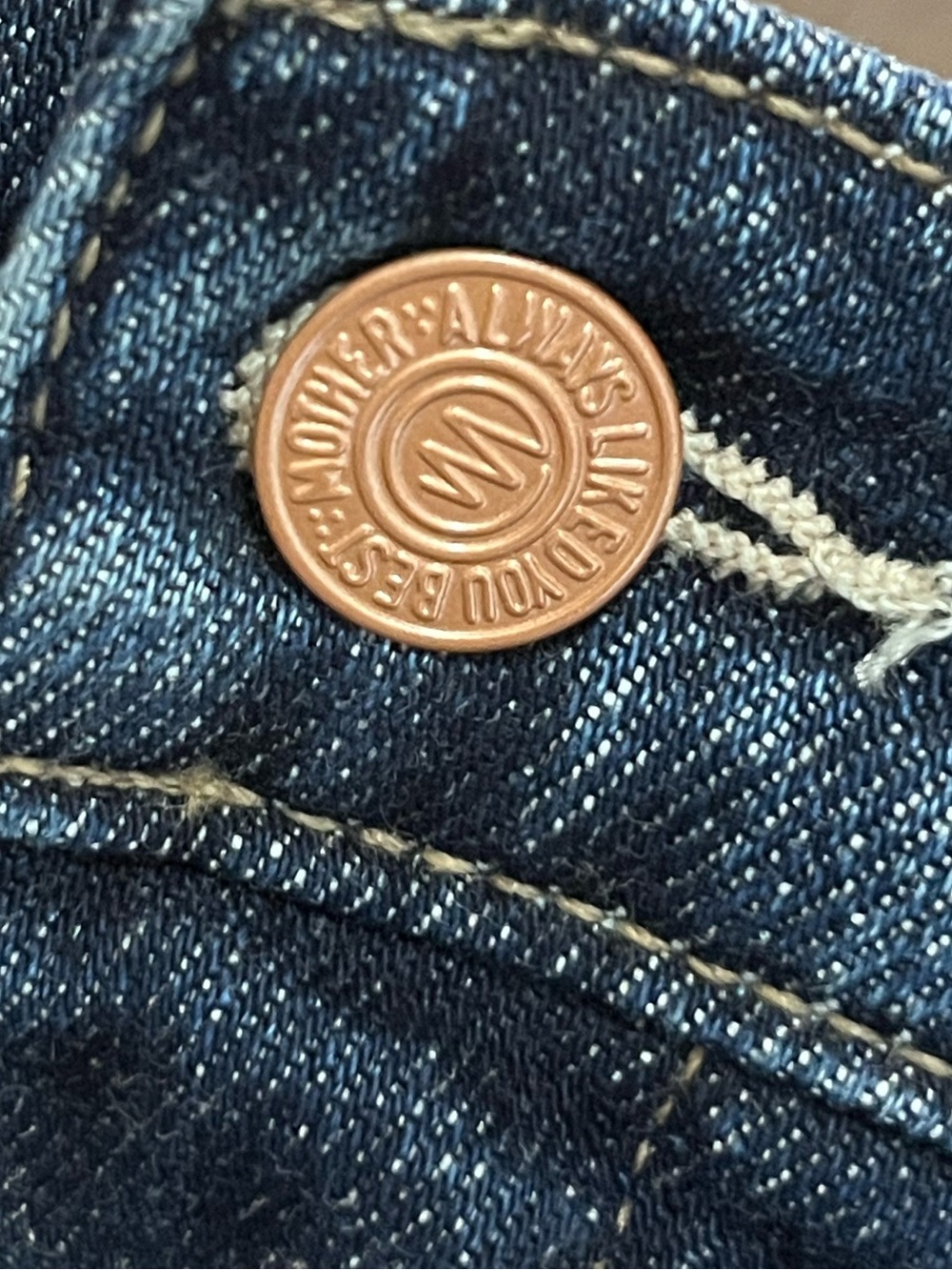 MOTHER Deep Blue The Dodger Prep Ankle Jeans 29 - Picture 11 of 14